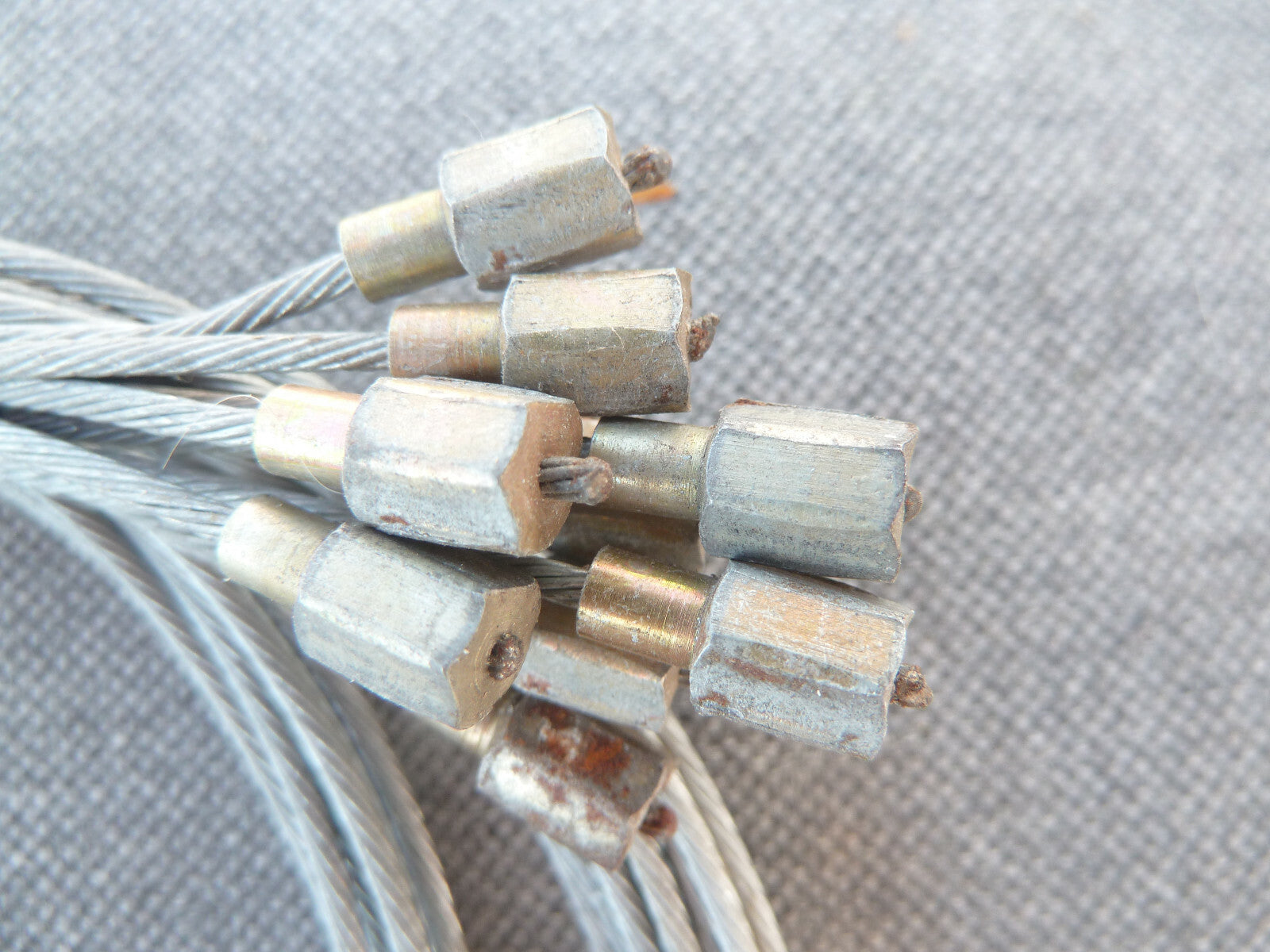 ✨ Neu Lot 8 Câbles Acier Frein Vélo Vintage 1,2 m Embout Hexagonal 5,3 mm NOS✨