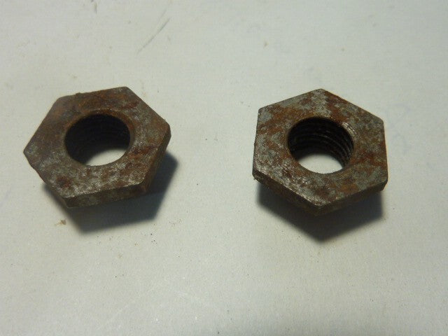 vintage 2 écrous d'axe de pédales vintage Lyotard Ø 7