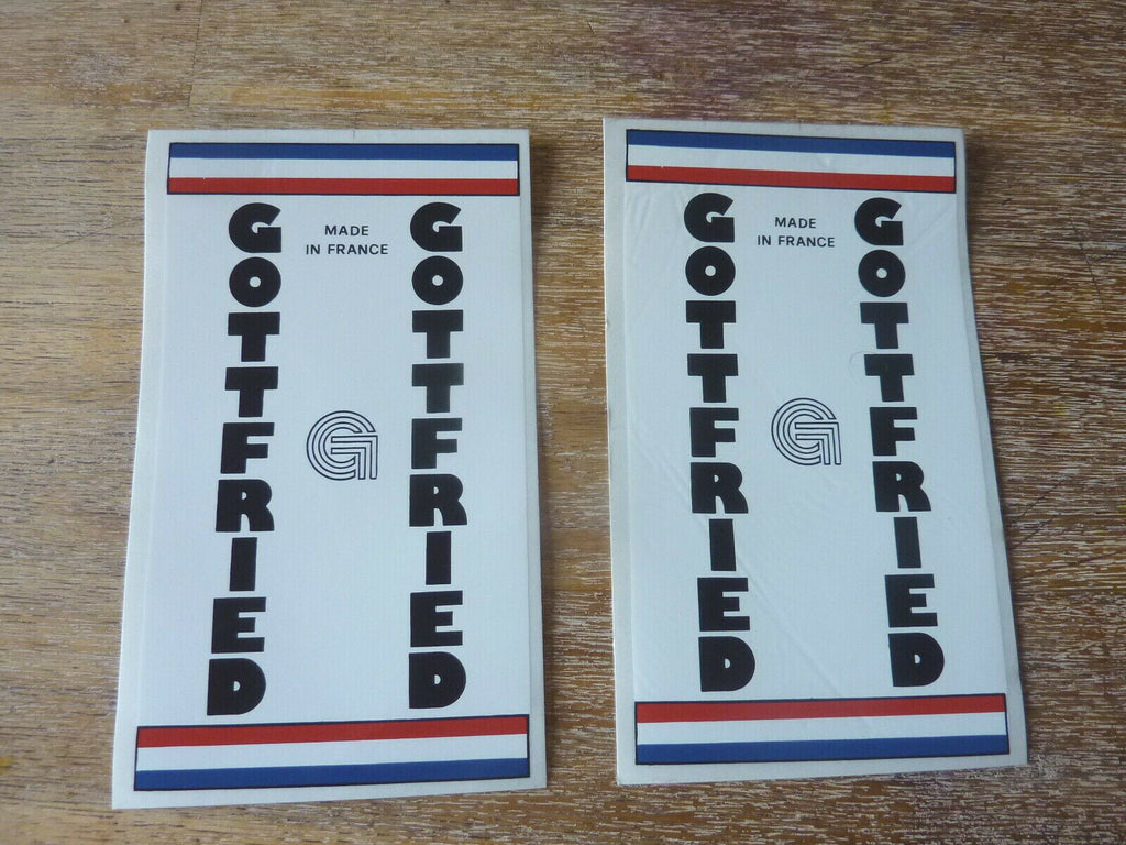 anciens Gottfried Vintage 2 autocollants velo / bike stickers / decals  eroica