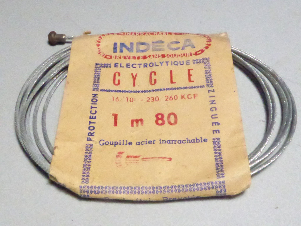 NOS  Câble Acier de Frein Vintage pour Vélo 1.8 M Indeca vintage