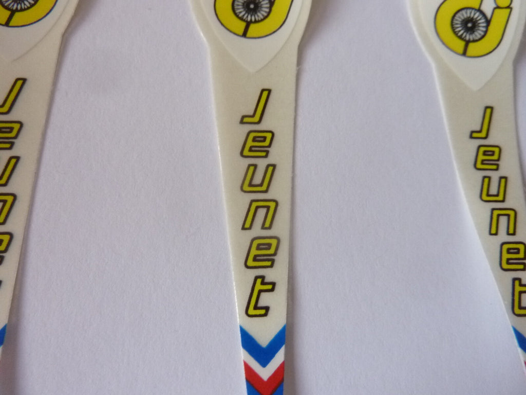 anciens Vintage JEUNET  10 Vintage Stickers bike decal / autocollant velo eroica