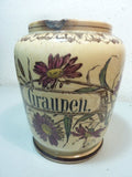 Vase pot a orge céramique faïence A. H. ANNABURG  graupen GERMANY -  1874 - 1923