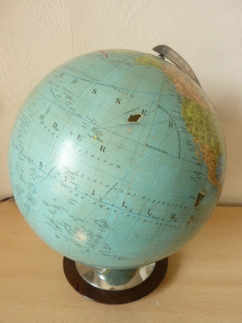 ANCIEN GRAND GLOBE TERRESTRE MAPPEMONDE COLUMBUS ERDGLOBUS BERLIN