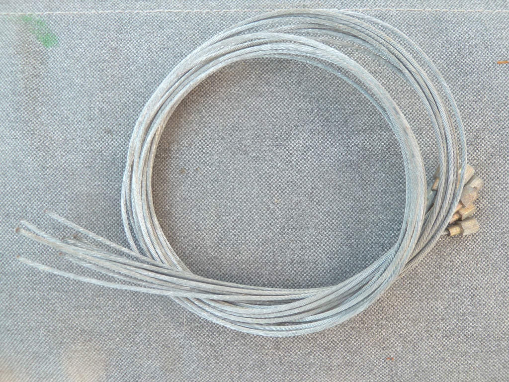 ✨ Neu Lot 8 Câbles Acier Frein Vélo Vintage 1,2 m Embout Hexagonal 5,3 mm NOS✨