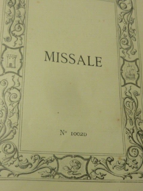 Missel Missale 1909 lateinijch deutjches mekbuch Allemann