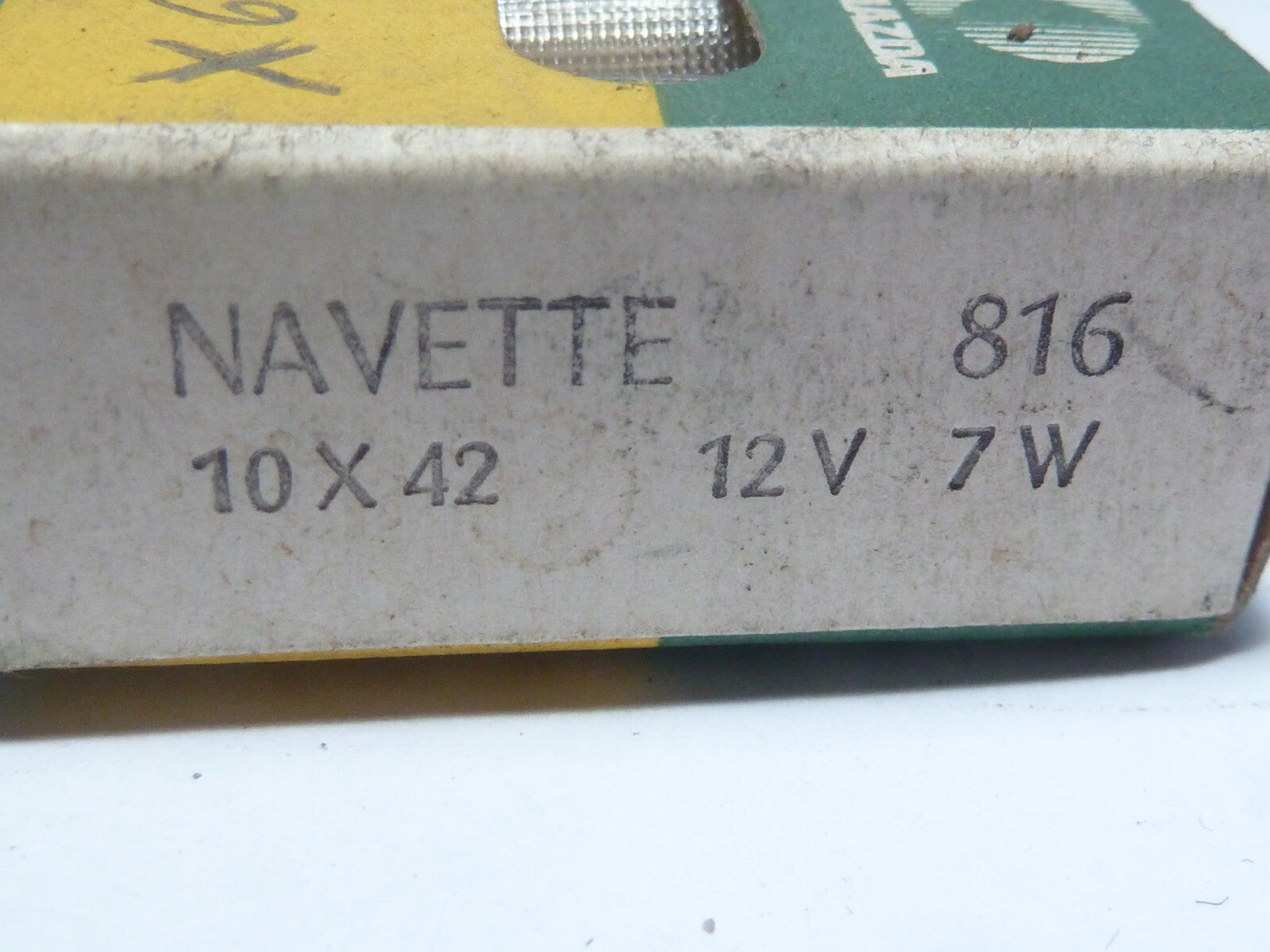 1 ampoule Navette Mazda 816 12V 7W 10X42 pour plafonnier ou veilleuse
