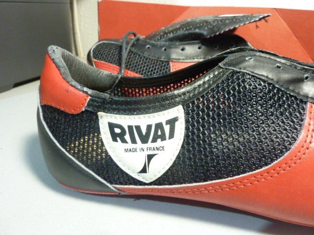 NOS Chaussures cyclisme ancienne RIVAT  523 HUEZ Made in France taille 39 / 38
