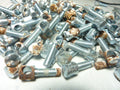 NOS 10 anciennes SERRE TRINGLE  L 24.5 X 8 X D 5mm POUR TRINGLE DE 5 mm VINTAGE