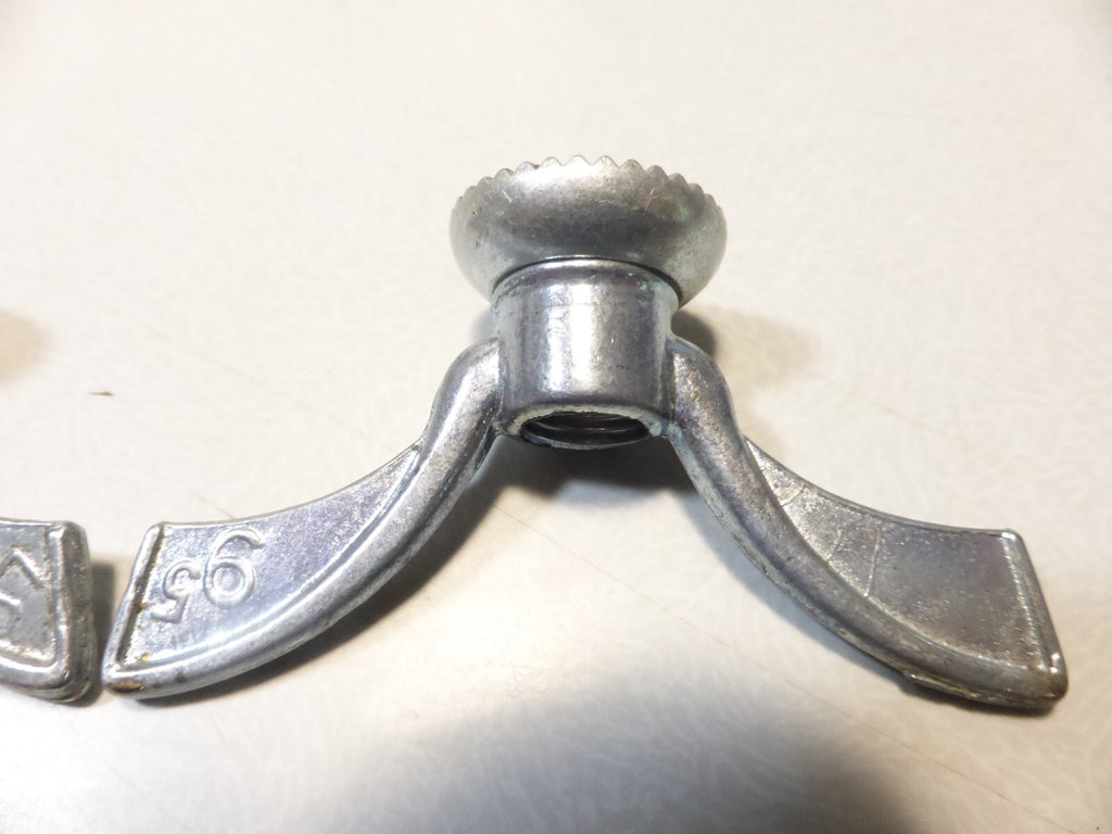 2 vintage papillons d'axe sova 9.5 mm pas de 1