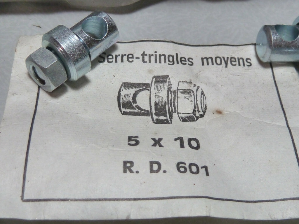✨Lot 4 Serre-Tringles Vintage Acier 1970s Made in France Vélo Ancien NOS✨