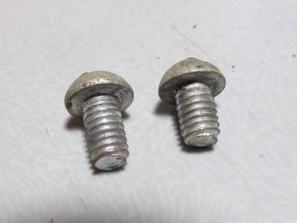 2 mini vis tète ronde bombé  bolt screw acier  boulon vintage