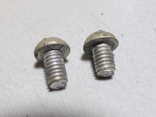 2 mini vis tète ronde bombé  bolt screw acier  boulon vintage