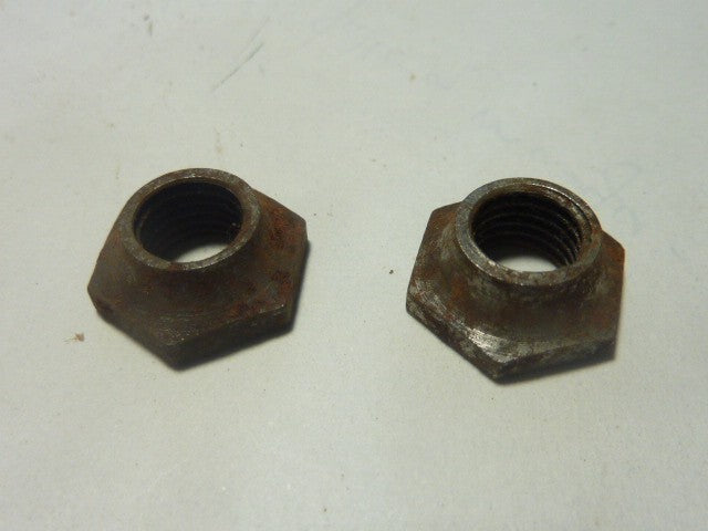 vintage 2 écrous d'axe de pédales vintage Lyotard Ø 7
