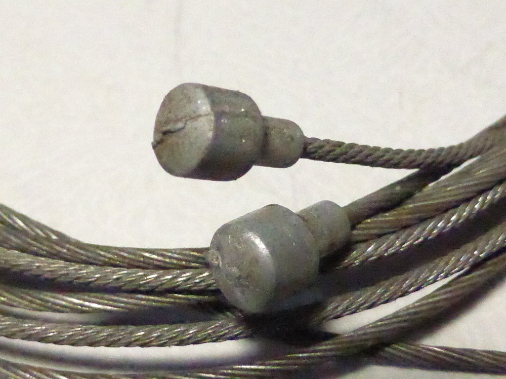 Câble de frein 1.9m et 0.9 m Ø 1.45 mm tête type poire Ø 6xL5mm