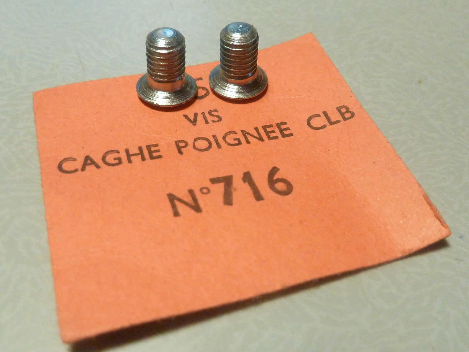 NOS neu 2 Vis M5x80 poignée CLB Peugeot neuve ancien stock
