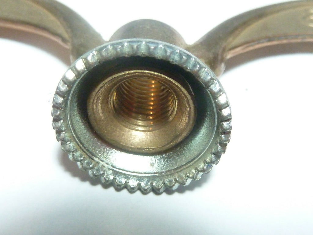 ✨ NOS Neu neuf 2 Écrous Papillon Vélo Ancien SOVA Wing Nuts 8 mm Laiton Vintage