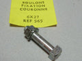 3 boulons  ecrou fixation couronne carré 6x27 mm Peugeot  motobecane motoconfort