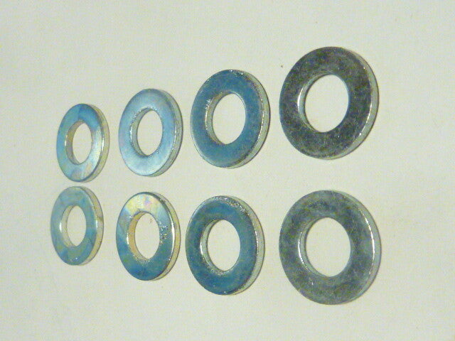 ✨ NOS neu vintage 8 Rondelles plates étroites M8 x 16 x 1,5✨