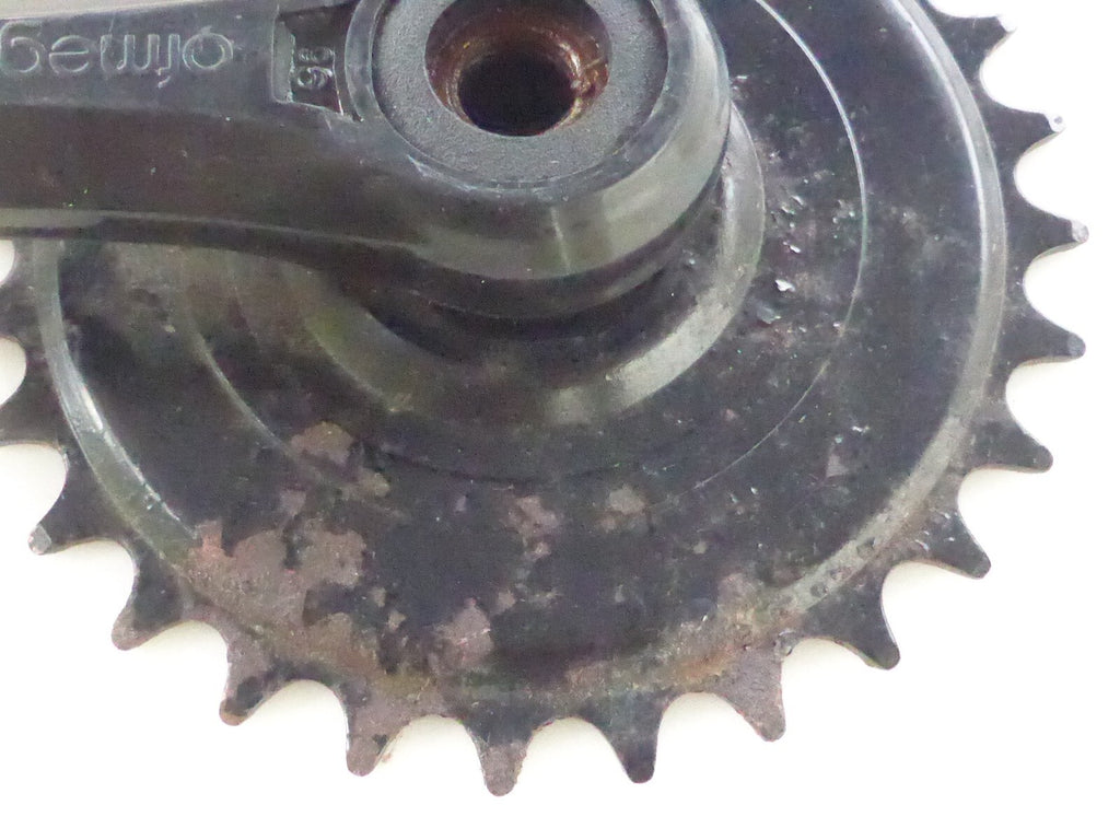 NOS 100 mm mini Pédalier cyclo 28 Dents Vintage ofmega 35 teeth crankset BMX
