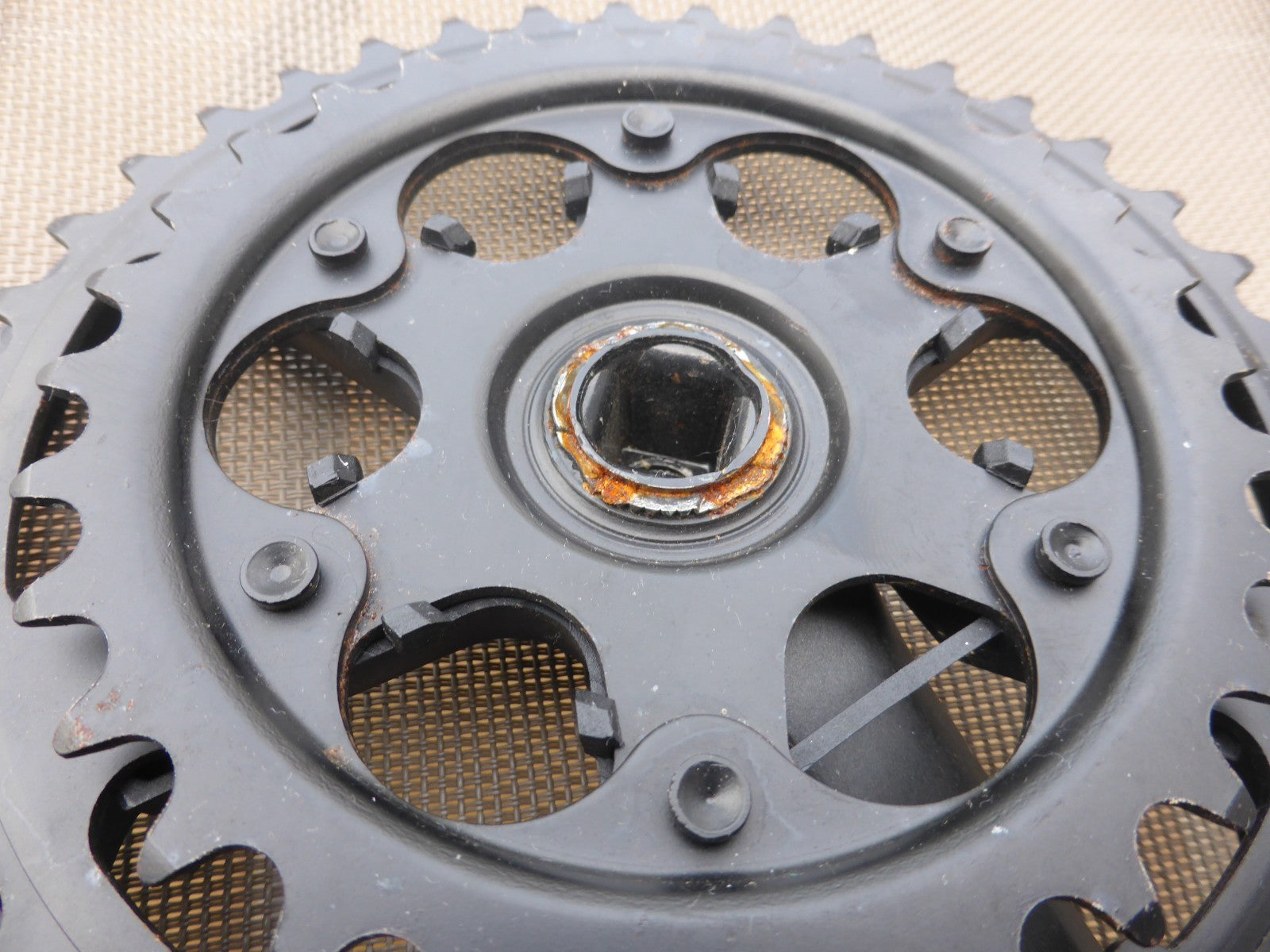 NOS Pédalier THUN NOVA velo vintage 30/38 dents  centre carré  manivelle 150 mm