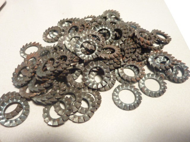✨ Lot de 50 rondelles éventail crantées ALGI – Ø11 mm / Ø19 mm – Ancien stock ✨