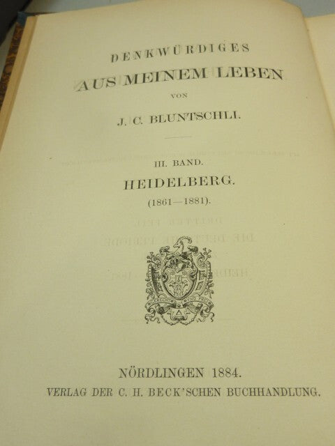Denkwürdiges aus meinem Leben (vollständig in 3 Bänden)