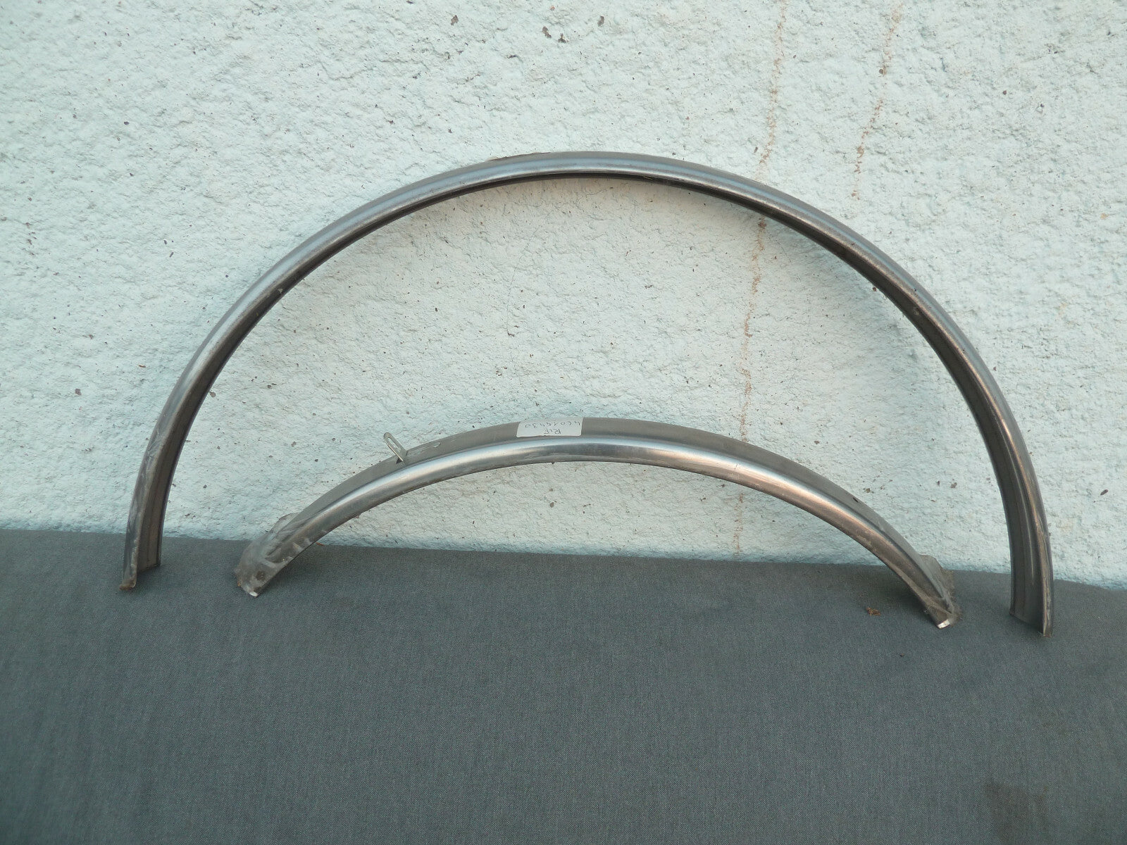 NOS Paire Garde-Boue Vintage Acier Chromé Vélo Ville 28" RW Edelstahl Ancien