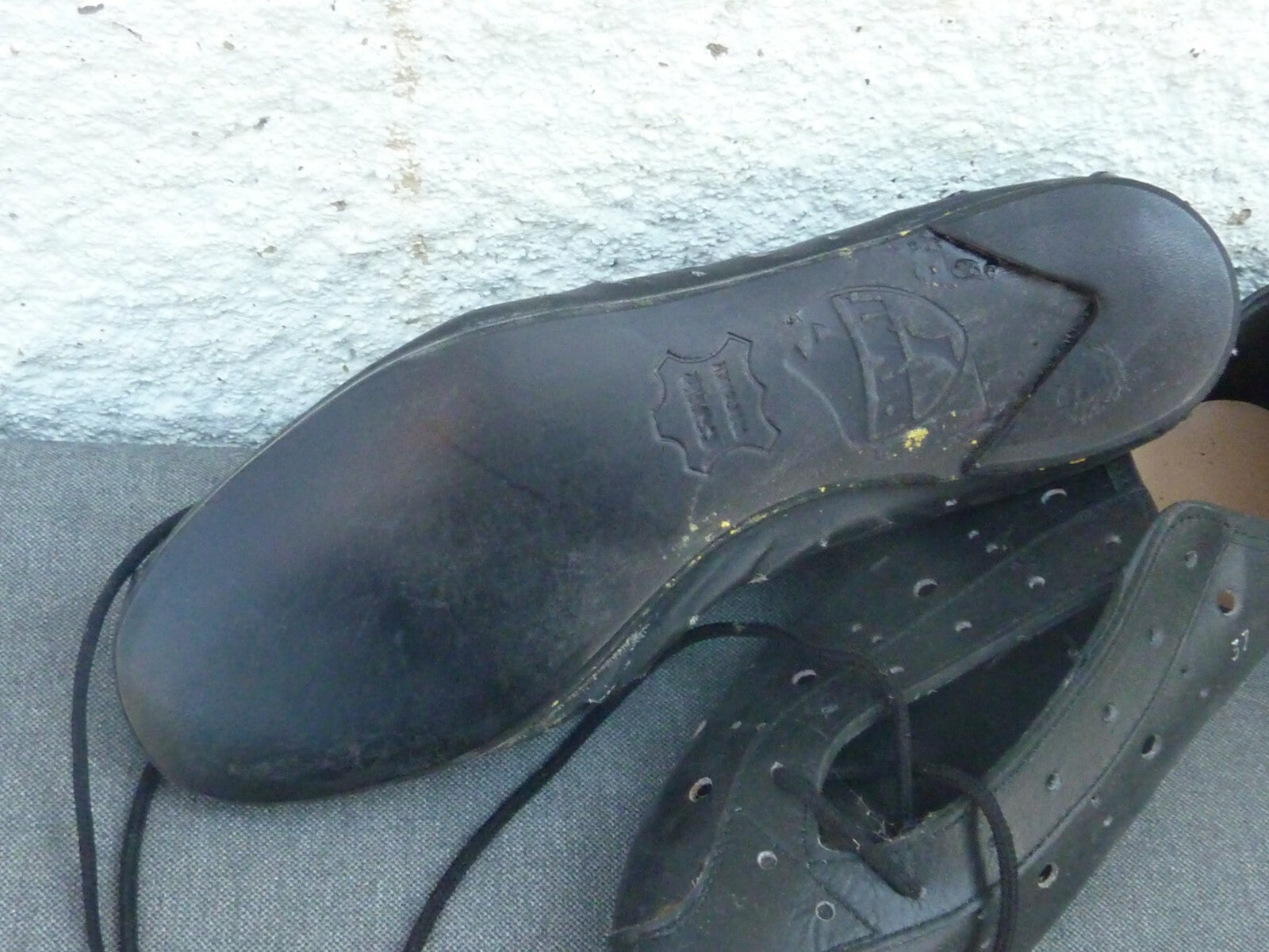Chaussures de cyclisme ancienne   - RIVAT - Made in France - T37 modele Galibier