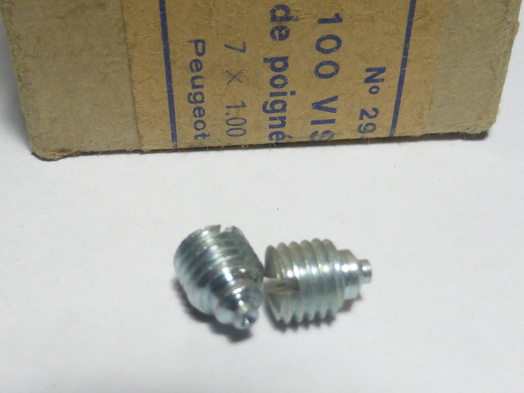 2 vis capot couvercle ancien CURSEUR  poignée ancien stock 7x100 Peugeot