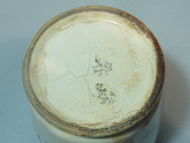 pot a prunes céramique faïence A. H. ANNABURG- GERMANY -  1874 - 1923 pflaumen