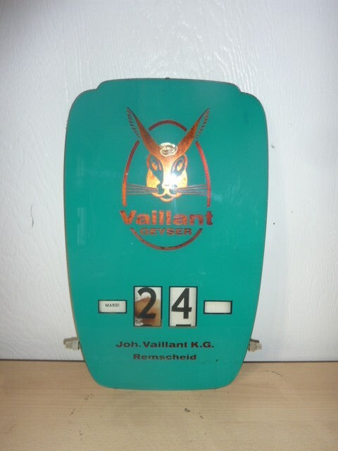 CALENDRIER ROTATIF Vaillant calendrier permanent calendrier éternel Fritz Borsi