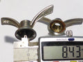 2 anciens Ecrous Papillon Velo Ancien Set Wing Nuts Brass 9 mm vintage LM