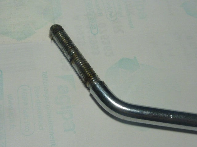 NOS vintage tige rétroviseur chromé 9 mm pas de vis 8 mm
