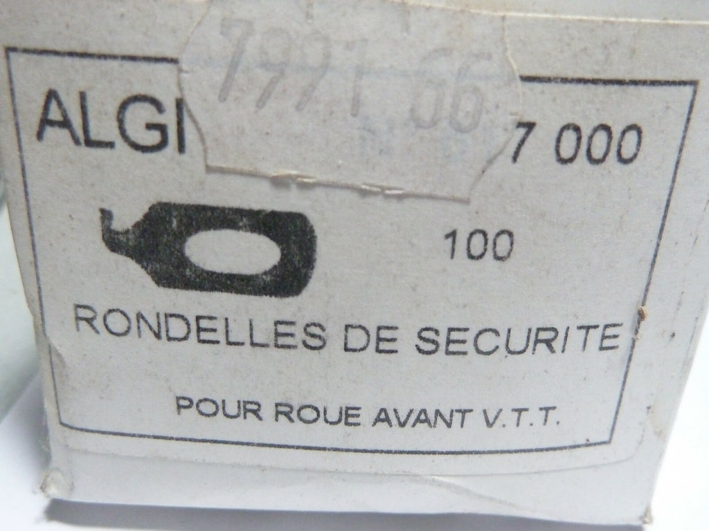 NOS lot de 4 rondelles ALGI d'axe de roue avant sécurité  vélo vtt vtc