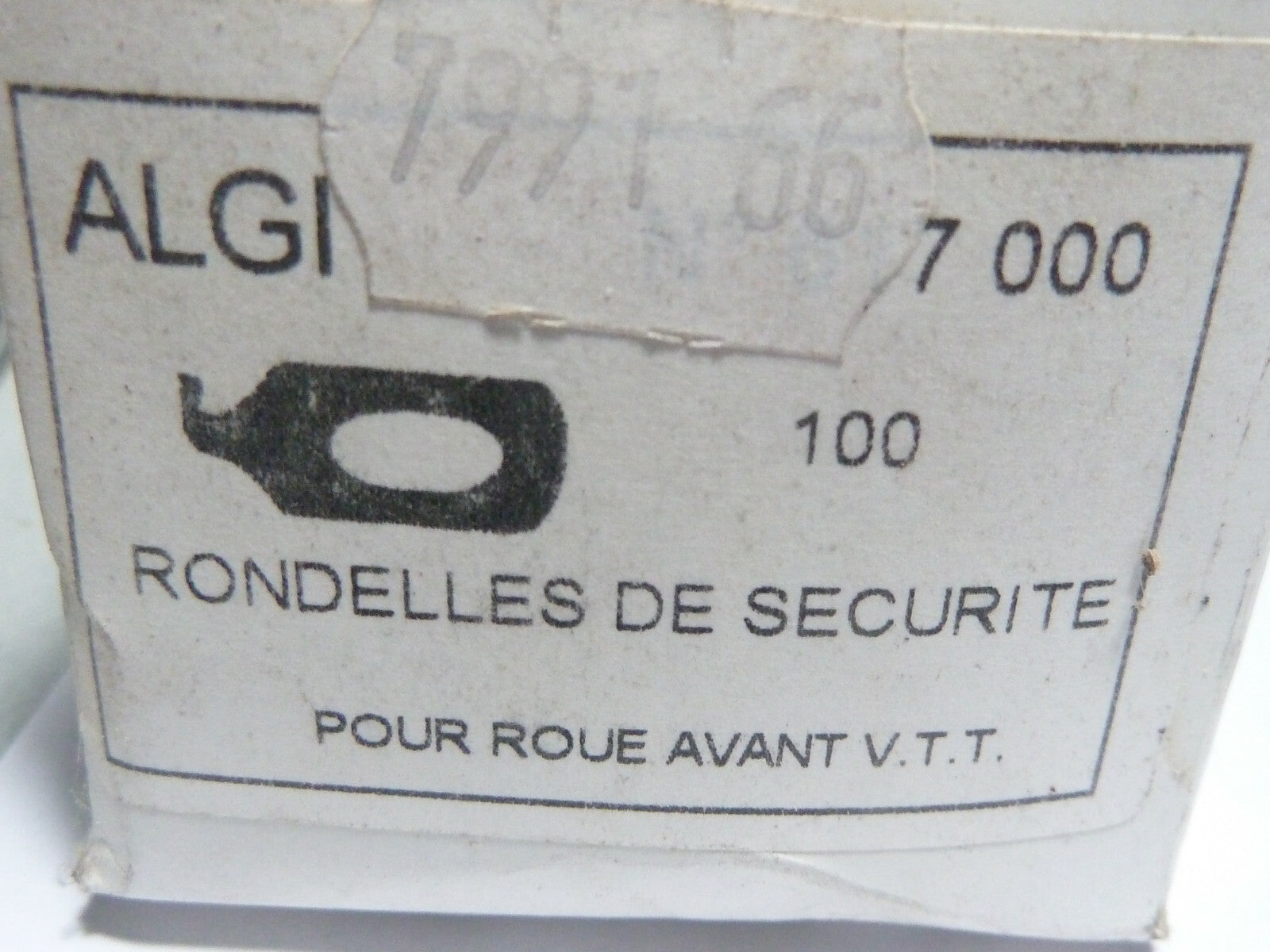 NOS lot de 4 rondelles ALGI d'axe de roue avant sécurité  vélo vtt vtc