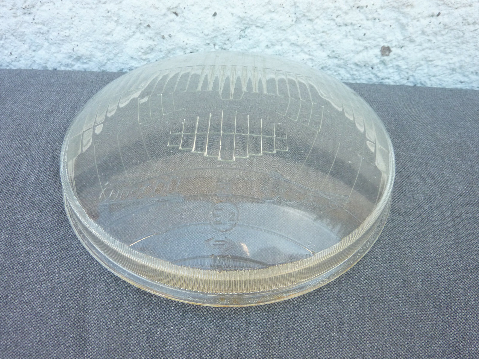 NOS VERRE DE PHARE BOMBE EUROCOD DUCELLIER 158 /416 PEUGEOT DIAMETRE 183mm