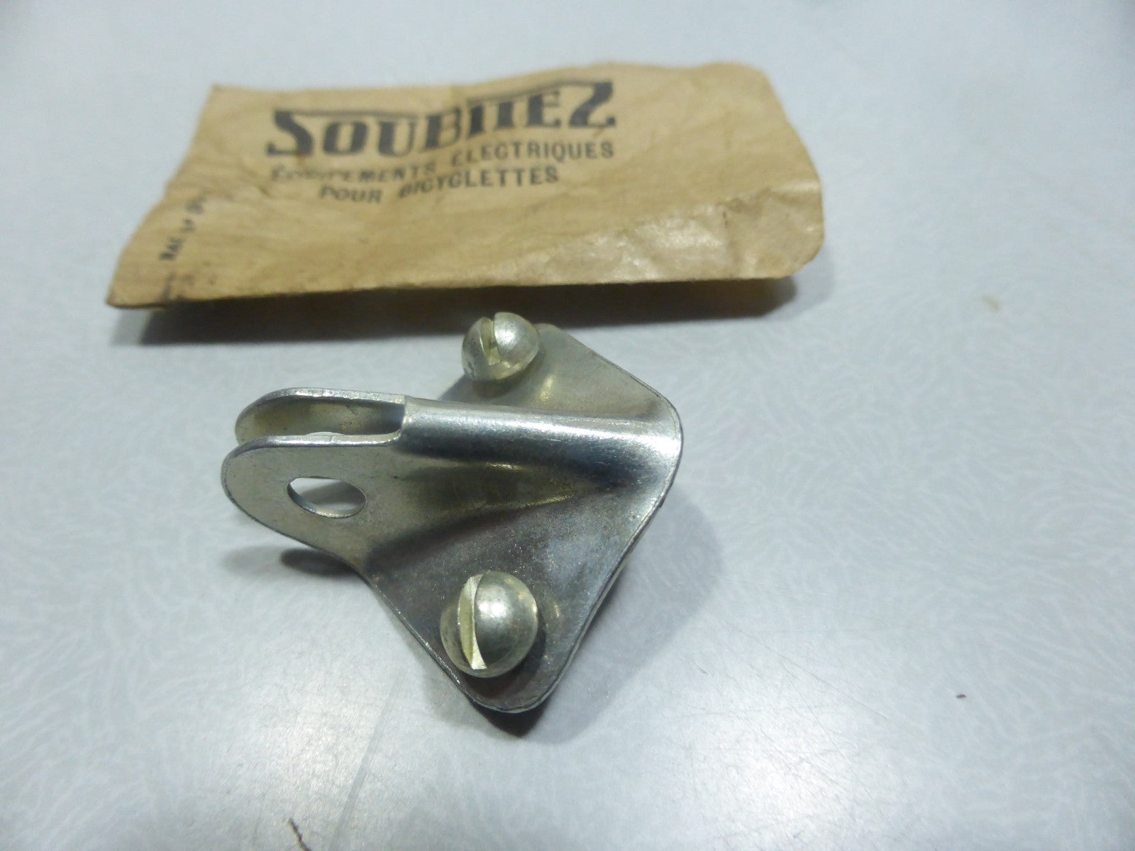 ✨ NOS neu Support attache Phare CIBIÉ SOUBITEZ Vélo Vintage Made in France✨