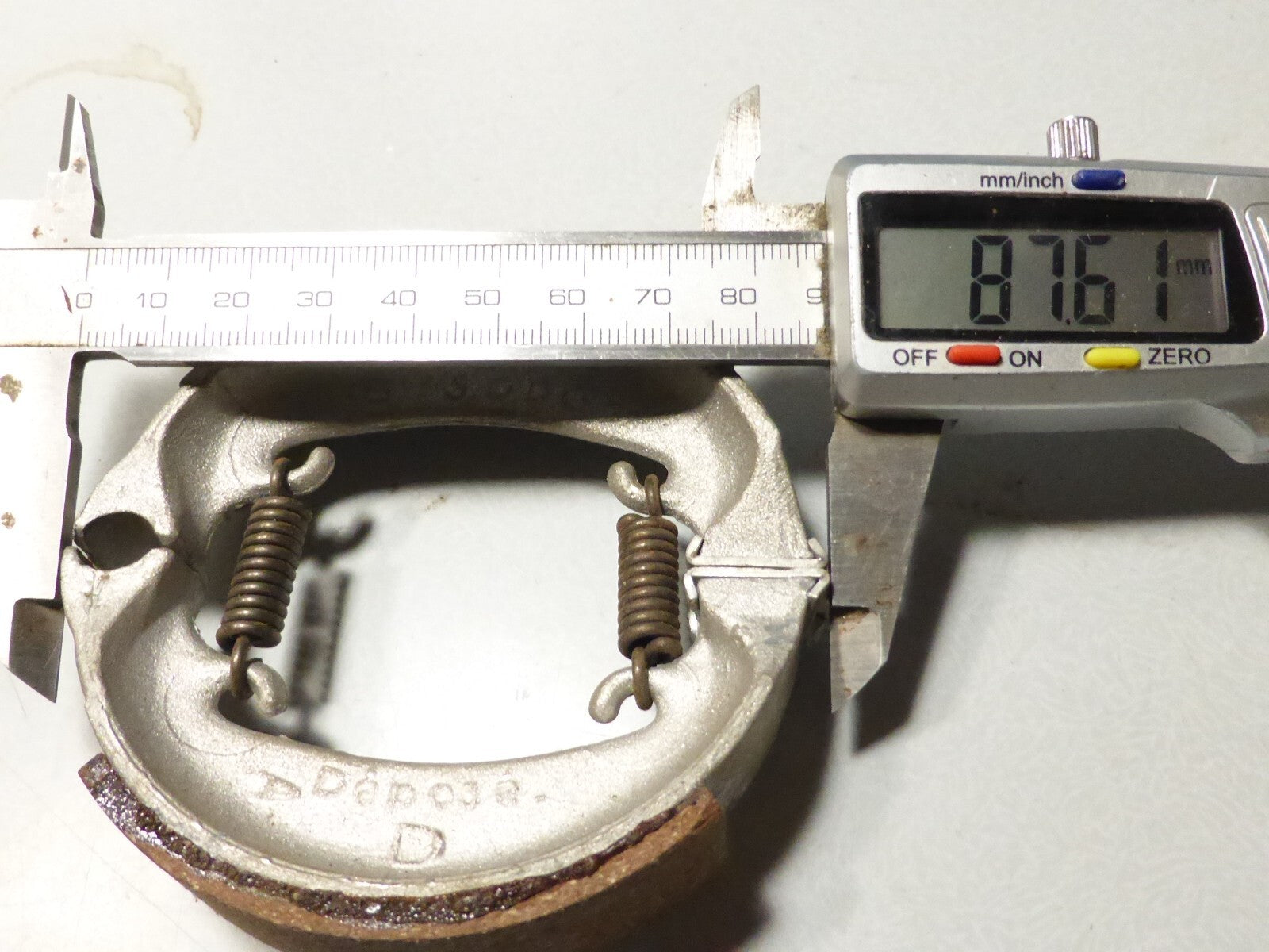 Mâchoires de frein à tambour neuve ancien stock pour Ø 90 LELEU SGDG breveté