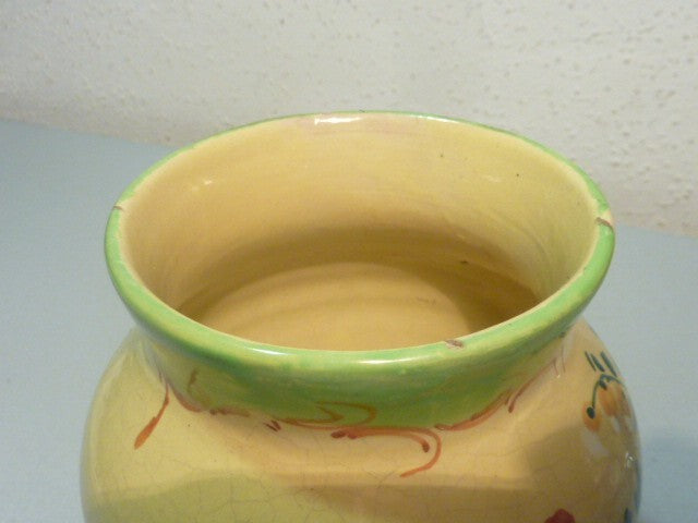 Vase numéroté céramique faïence made in Italy