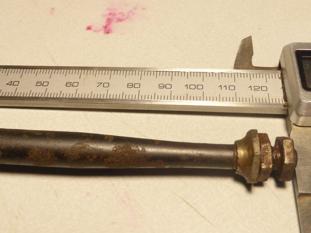 NOS neu vintage 1 Axe pédale droite 124 mm neuf ancien stock  vélo cyclo 9/16