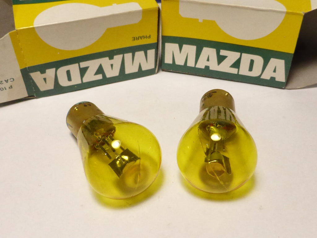 2 Ampoules phare 2 ergots 6v - 15/15W type BA15d moto cyclomoteurs  années 40/50