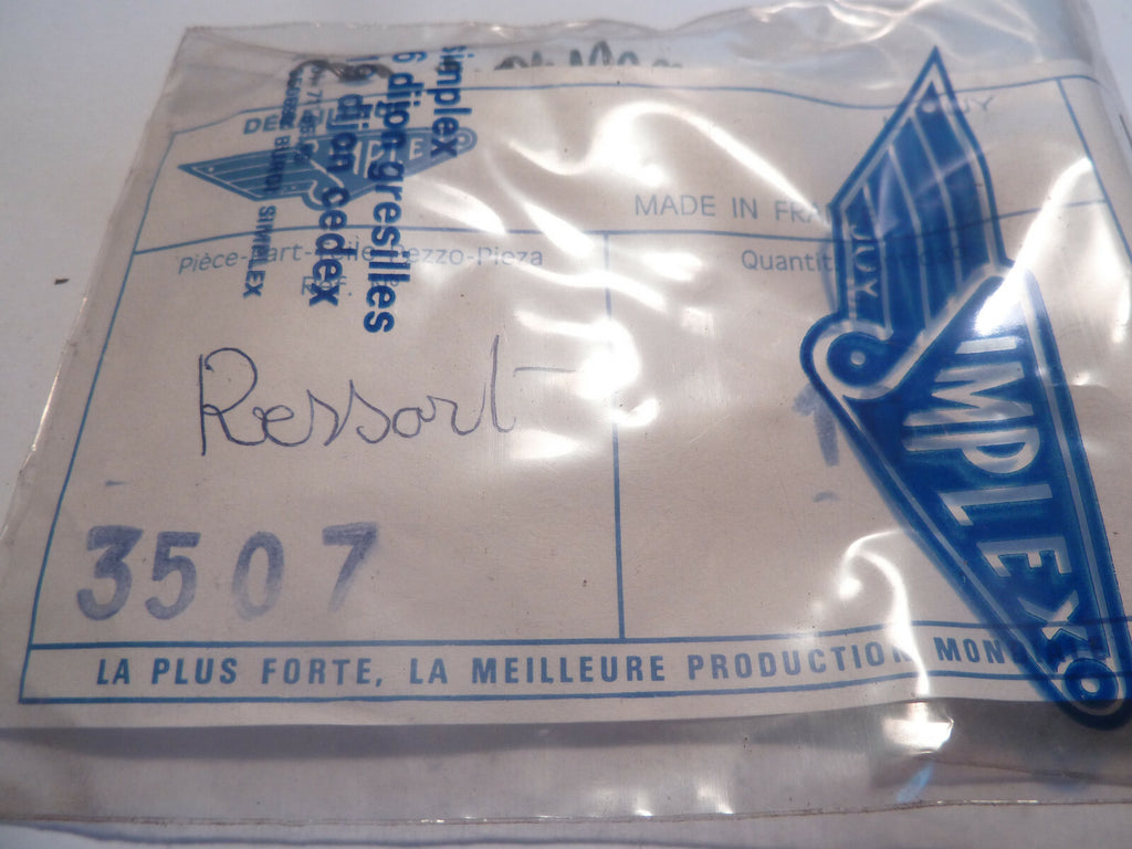 NOS 4 ressorts spring Blocage rapide-Quick releases NEUF NOS SIMPLEX JUY 3507