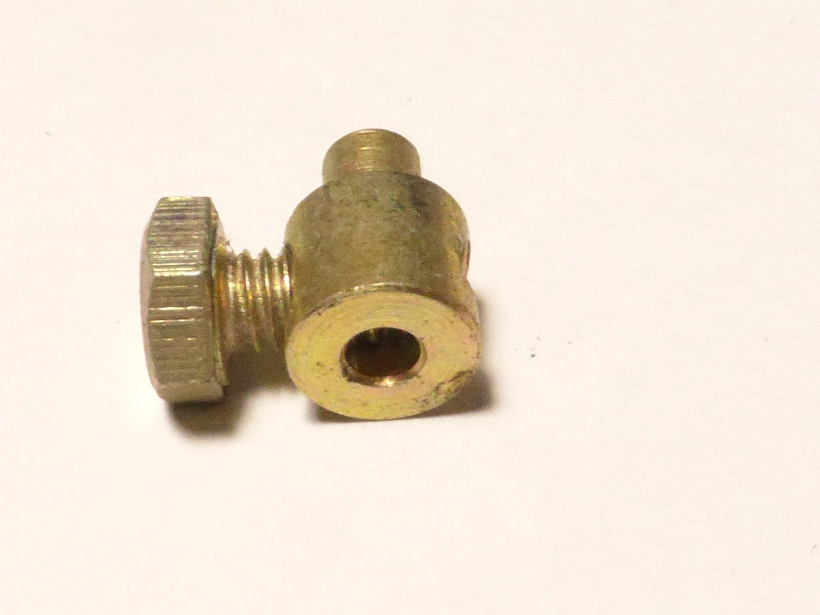 ✨ NOS 1 ancien stock Serre câble de frein  velo cyclo moto vintage doré✨