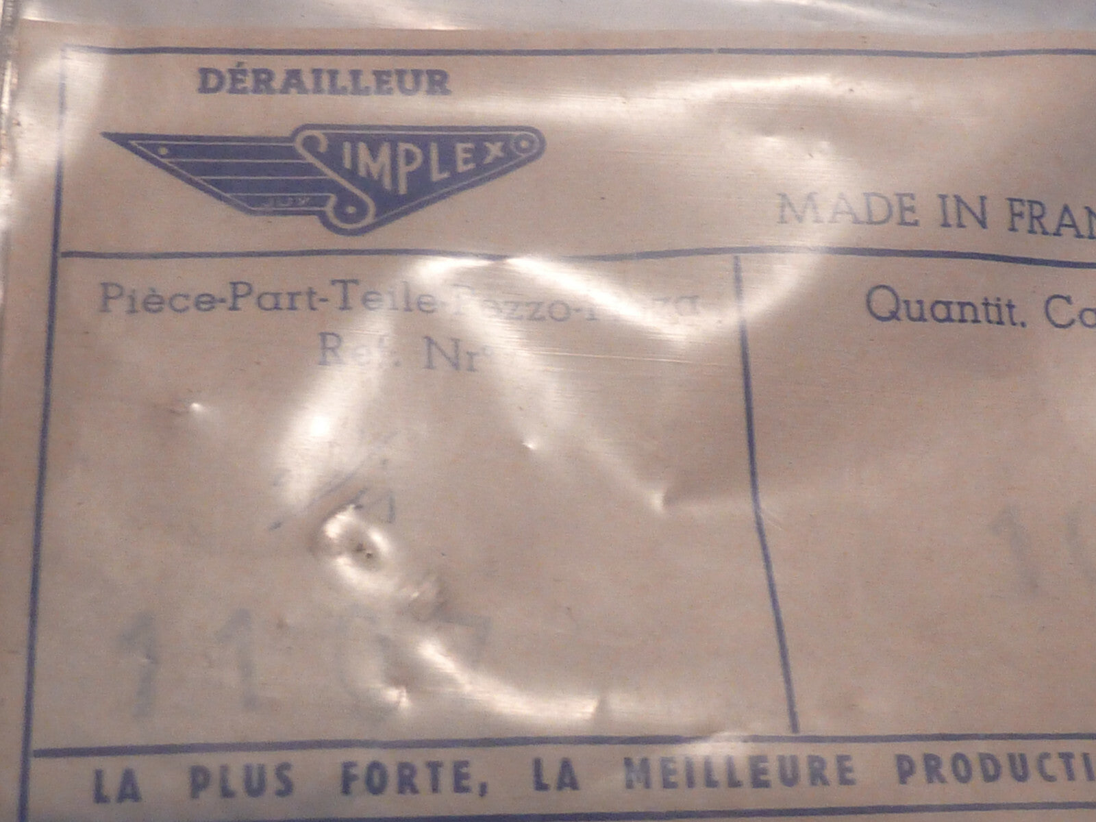 ✨NOS 1 vis SIMPLEX 1107 velo vintage old bike dérailleur fourchette ancien stock