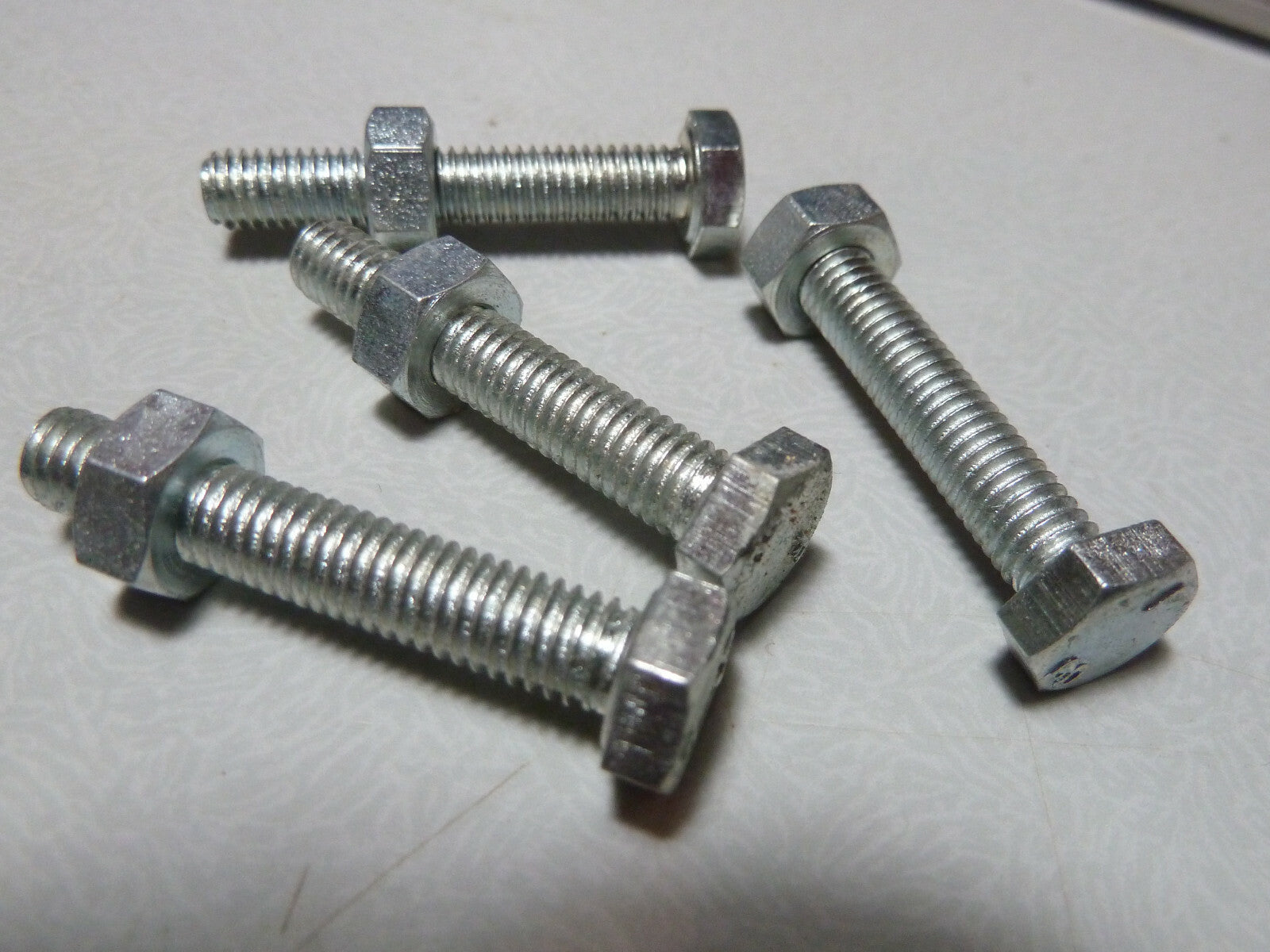✨4 vintage ancien VIS boulon 6x35 ALGI mobylette vélo solex écrou 10 mm M6 36 mm