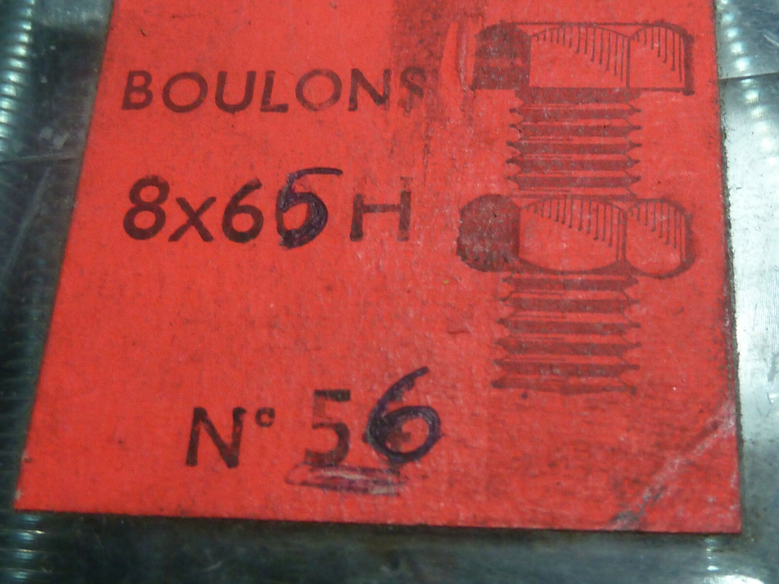✨NOS NEU 3 boulons 8x65 H échappement etc Longueur total 70 mm M8✨