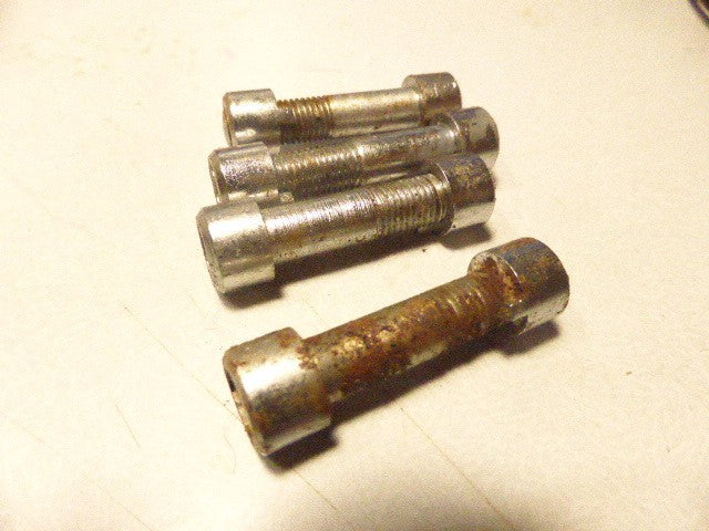 ✨4 SERRAGE DE SELLE  BOULON DE FIXATION VIS ECROU ACIER  VELO VINTAGE CYCLE 8x35