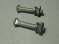 NOS neu ancien molette tète ronde  méplat 2 vis bolt screw acier  vintage