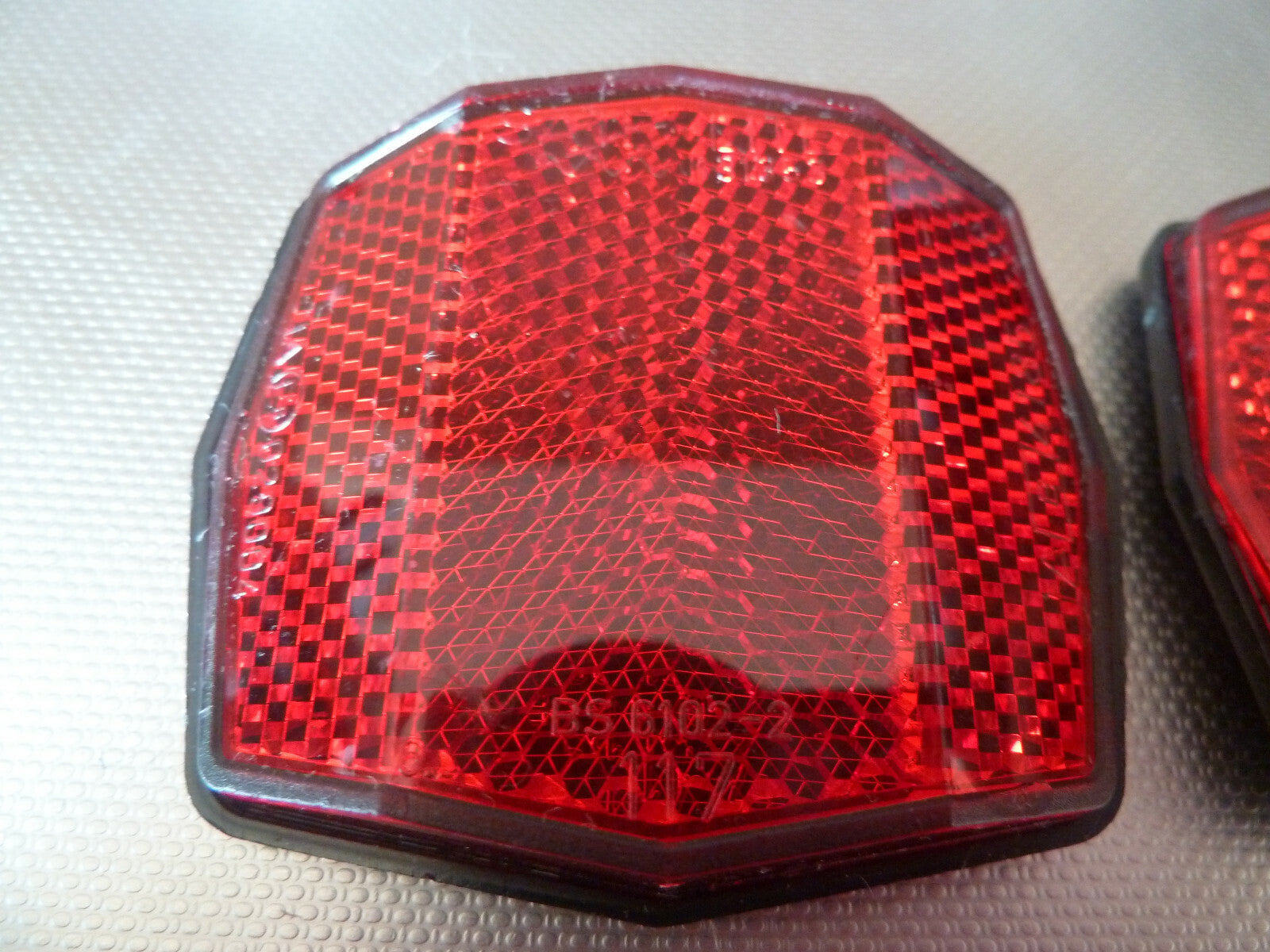NOS neu 2 vintage bicycle reflector sate lite 117 catadioptre