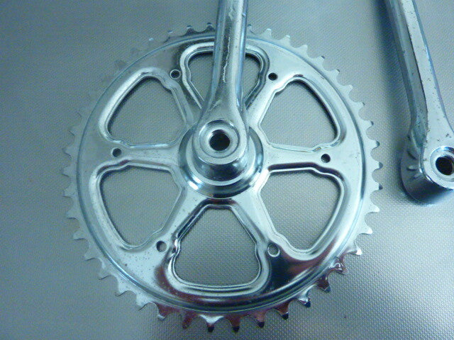 NOS original Pédalier 44 dents 170 chromé THUN  vintage old bicycle crankset